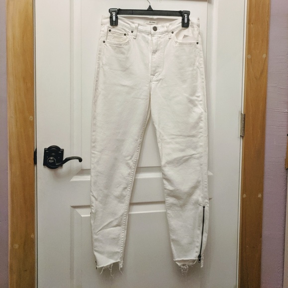 NWT GRLFRND Kendall Crop Skinny Jeans White 28 - Picture 2 of 7